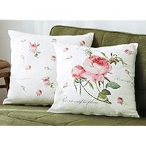 Amazon.co.jp: レース クッションカバー 薔薇 ルドゥーテ レ